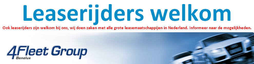 Ook leaserijders zijn welkom bij ons, wij doen zaken met alle grote leasemaatschappijen in Nederland, informeer naar de mogelijkheden.